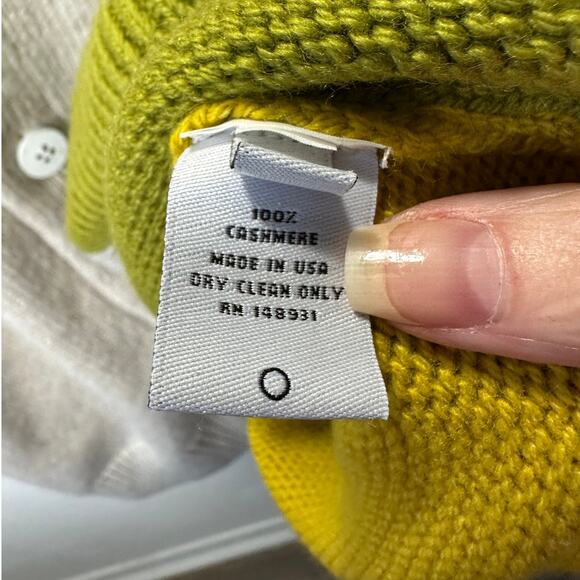 The Elder Statesman Tan Blue Green Block & Spiral Cashmere Cardigan L - Picture 10 of 15